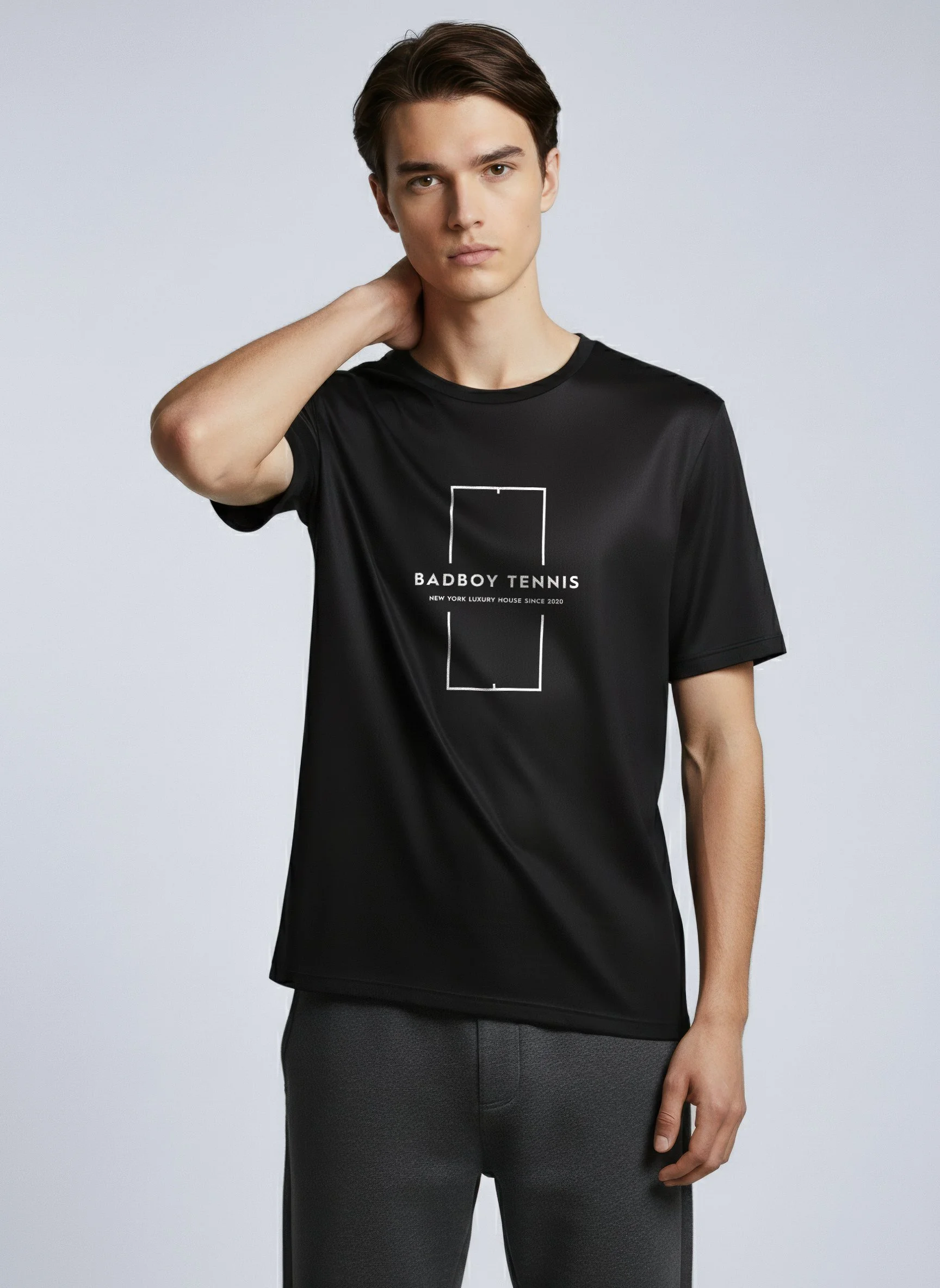 The Luxury House Tee - Black | New York | Bad Boy Tennis — BADBOY